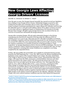 New Georgia Laws Affecting Georgia Drivers` Licenses