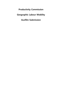 Ausfilm - Geographic Labour Mobility