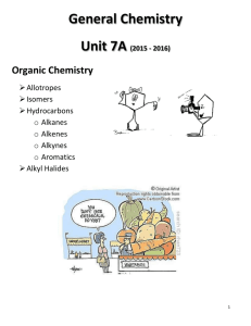 Unit on "Organic Chemistry"