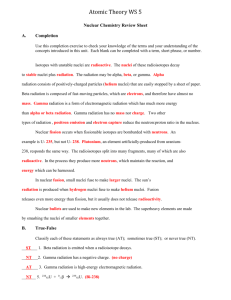 AtTheory WS 5 Nuclear Chem Review Sheet