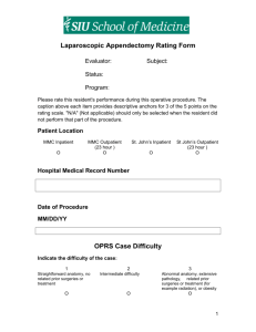 Proposed Template for Rating Forms