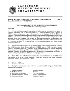DMS2015 Doc 5 - Caribbean Meteorological Organization