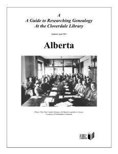 Guide to Researching Genealogy at the