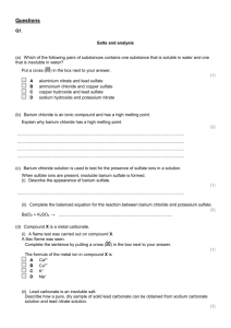 Ionic properties past paper questions