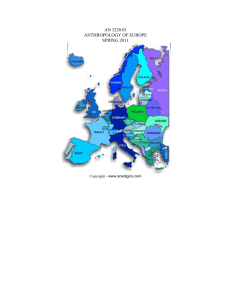 Anthropology of Europe - Plymouth State University