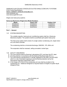 HVAC Guide Specifications