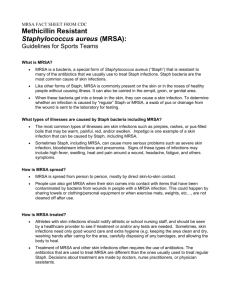 MRSA Fact Sheet from the CDC