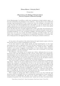 Thomas Brisson – University Paris 8 Working Paper: Observations