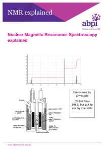 NMR Spectroscopy Explained - ABPI