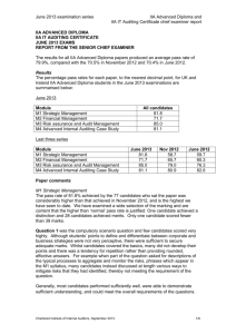 IIA Advanced Diploma - Chartered Institute of Internal Auditors