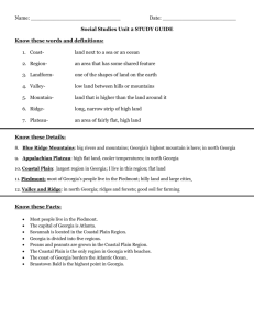 Unit 2 Study Guide- Regions Fennell