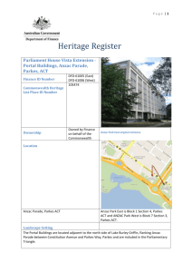 Heritage Register - Parliament House Vista Extension
