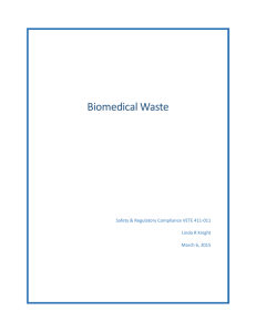 Biomedical Waste - Linda Rojas Knight