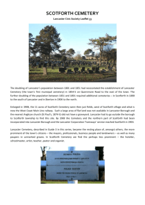 Scotforth Cemetery - Lancaster Civic Society