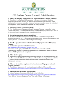 Q: Is the CSD graduate program accredited