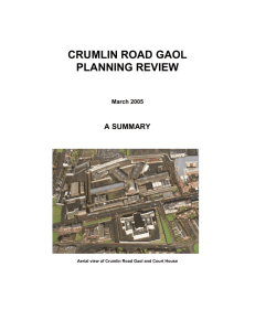 Crumlin Road Gaol and Girdwood Park summary of planning review