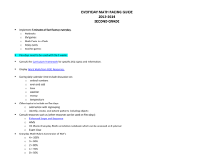 everyday math pacing guide 2013