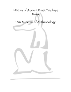 Egypt Teaching Packet - USU Museum of Anthropology