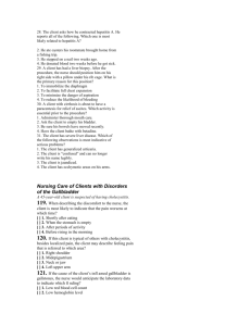Medical Surgical Questions , liver
