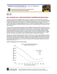 Will Hedging 2011 Corn Now Reduce Downside