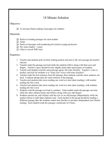 18 Minute Solution Intervention Script