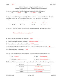 Name: ____KEY_________________Date: 3/6/12 CHM 130 Exam