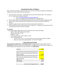 Calculating Rate of Inflation (Download)