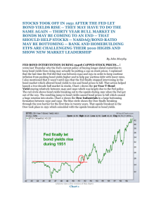 stocks took off in 1951 after the fed let bond yields rise -