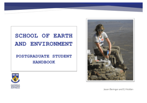 PostgradStudentsManual - School of Earth and Environment