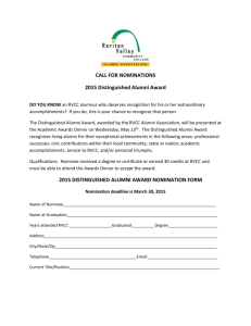2015 distinguished alumni award nomination form