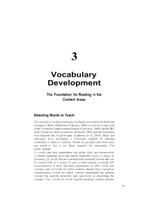 vocabulary Development 19
