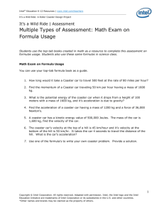Math Exam on Formula Usage