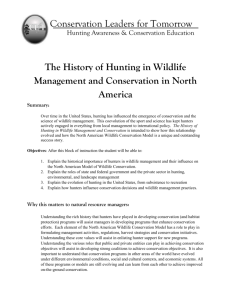 The History of Hunting in Wildlife Management and Conservation