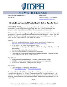 07-14-2015 - IDPH Safety Tips for Heat