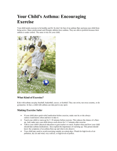 Encouraging Exercise - Chicago Asthma Consortium