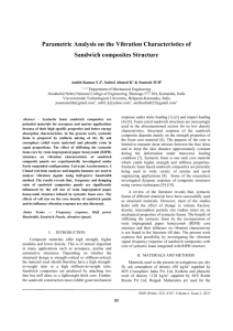 Stiffened syntactic foam core sandwich composites are