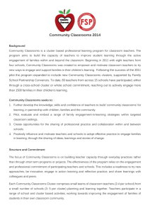 Community CLassrooms 2014