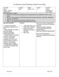 Joe Harrison Carter Elementary School Lesson Plan