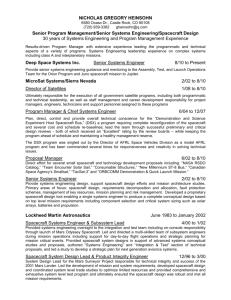 Resume - Deep Space Systems Inc
