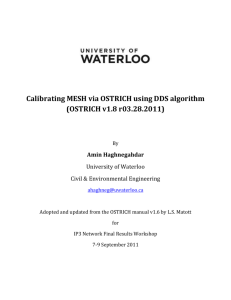 Calibrating MESH via OSTRICH using DDS algorithm