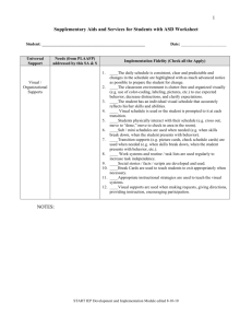 Supplementary Aids & Services Worksheet