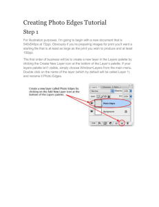 Creating Photo Edges Tutorial