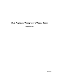 Ch. 1 Profile and Topography of Racing Beach Benjamin Law Ch 1