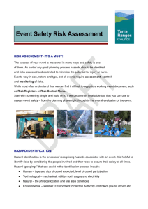 completing a risk assessment