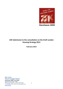 Z2K Response to the Mayor of London`s Draft Housing Strategy