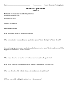 Chemical Equilibrium