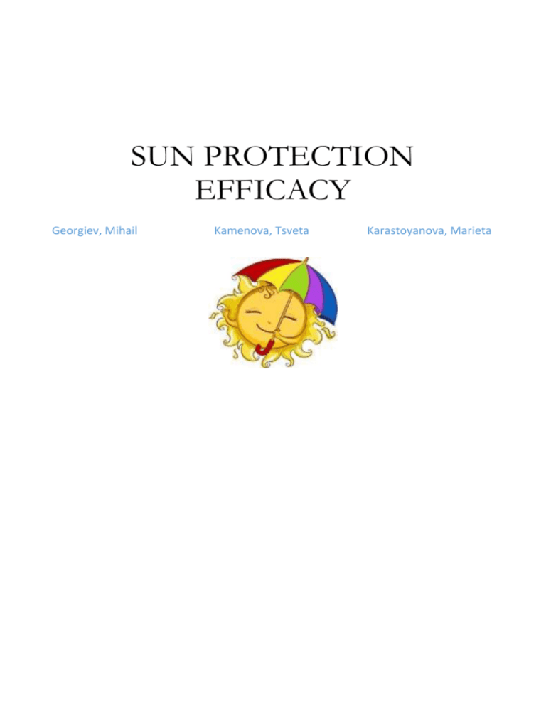 SUN protection efficacy