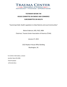TCAA Energy and Commerce Health Testimony