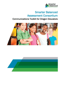 Smarter Balanced Assessment Consortium Communications Toolkit