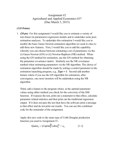 Assignment #2 - Agricultural & Applied Economics